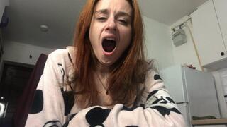Yawning fetish!