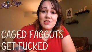 Caged Faggots get Fucked