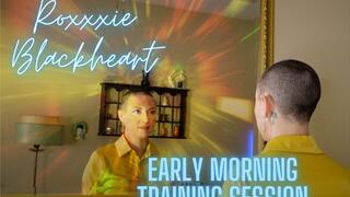 Roxxxie Blackheart Early Morning Training Session HD 720p MP4