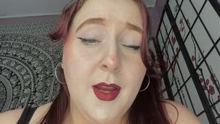 Humiliating & degrading myself: Cum on my fat pig face