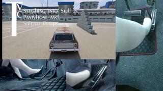 Smashing into Stuff in Pantyhose and Stiletto Pumps (mp4 1080p)