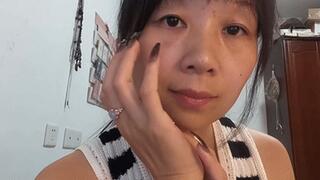 Asian Sexy Model Black Hand Lover