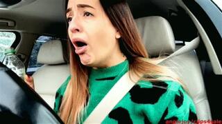 Puking and burping girl in car wmv