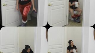 WEARING NEW SPOILS RED VELVET CAKE YOGA LEGGINGS PEE PEE ON HUMPDAY