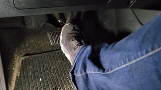 Driving in Nike Juniper Sneakers