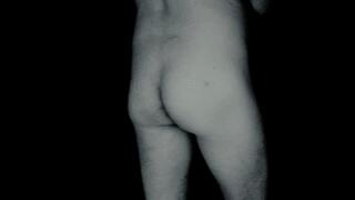 Solo Male Naked Booty Comp BW version