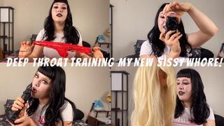 Deep Throat Training My New Sissy Whore - Pimptress Fantasy - MP4 HD