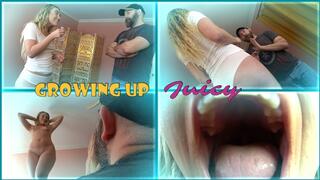 Growing Up Juicy - Nude Giantess Growth and Clothing Destruction with Juicy Alchemy - 1080p