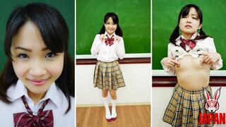 Momoka's Nipple Masturbation With Dildo in Classroom