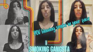 POV Blowing Smoke in Your Face
