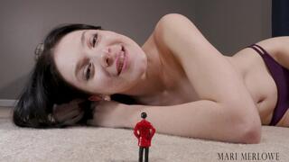 Giantess Strokes Your Pathetic Micro Penis - Mari Merlowe
