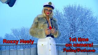 High Heels Ahoy! - Episode 1 - starring: Roxxy Heely 1st time on camera! - Part 1 - FHD - Sea Captain in High Heels Nylons Fur Walking Slippery on Snow and Ice Giantess Upskirt - 1080p - MP4