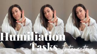 Humiliation Tasks - interactive