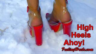 High Heels Ahoy! - Episode 1 - starring: Roxxy Heely 1st time on camera! - Full Feature! - HD - Sea Captain in High Heels Nylons Fur Walking Slippery on Snow and Ice Giantess Upskirt - 720p - MP4