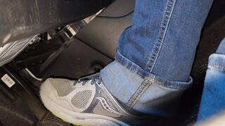 Driving in Saucony Sneakers 2