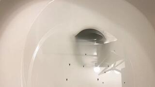 Tiny employees go for a Swim in Giantess Boss Toilet 1080