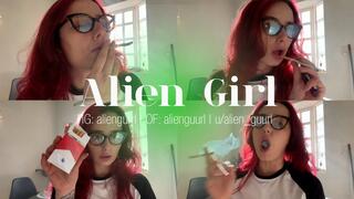 Smoking Against the Sunlight | Alien Girl