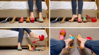 Testing various shoes - Goddess Grazi (MP4-HD 1080p)