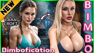 Bimbofication Transformation From Lara Croft to Mindless Bimbo Fuckdoll