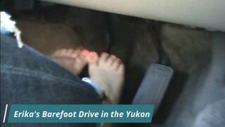 Erika Drives The Yukon Barefoot