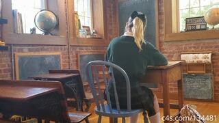 Schoolgirl Mia gets Diapers for Wetting herself in Detention