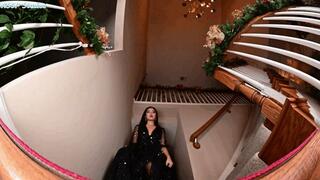 Jen pantyhose POV stomp! - MOV