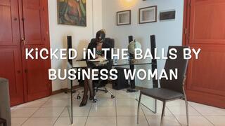 GEA DOMINA - KICKED IN THE BALLS BY BUSINESS WOMAN