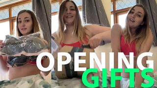 Opening wishlist gifts