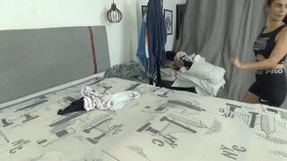 FARTING ON PANTY SMELLER BY AMANDA BELMONT AND BRUNA PAES CAM BY ALINE FULL HD