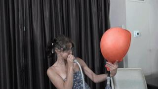 Josie Blows Up Her First Chinese Hot Water Bottle (MP4 - 1080p)