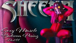 Sheena Sexy Muscle Bedroom Tease Part 01
