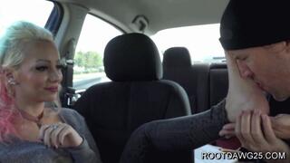 Krissy Koven in Public Foot Worship 1080p