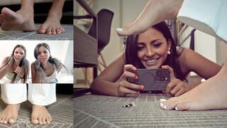 SHOULD WE CRUSH THEM? Giantess Enola and Gigantic Andrea 4k