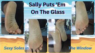 Sally Puts 'Em On The Glass