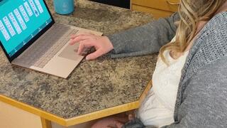 BBW Belly Swelling with Eggs to Lay Around the House