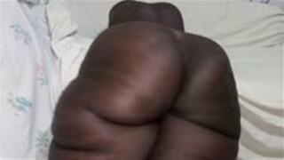 HEAVING AND PARTING MY FAT WOBBLY ASS AND LETTING IT LOOSE TO REVEAL THE SWEET CHERRY