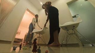 Maryana and Olya and their unaware barefoot carnage 6K VR360