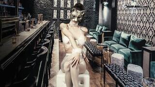 417 Adelle Unicorn white cat sexy costume