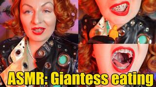 ASMR: Giantess eating little you (4K)