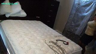 I beg to me hogtied in my new house on my brand new bed (MP4 HD)