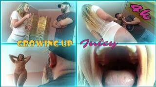 Growing Up Juicy - Nude Giantess Growth and Clothing Destruction with Juicy Alchemy - 4k