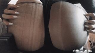 Sexy Ripped Nylon Covered Ass Mindfuck