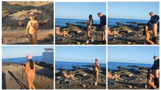 This brunette needs to be fucked well in front of other men in public