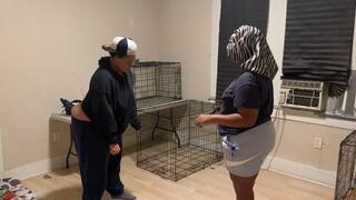 Ebony cheerleader gets a hard spanking for taking the car part 21