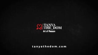 Tanya The Dom playing with her submissive slave get some FemDom pussylick feetjob handjob orgasm FULL VERSION