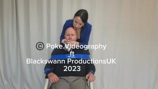 Detective Cleavegagged in tape bondage