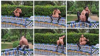 Hey honey, look how I masturbate in public