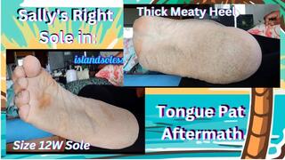 Sally's Right Sole in: Tongue Pat Aftermath