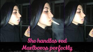 She Handles Red Marlboros Perfectly