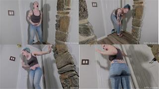 Pee Pond: Locked out Jeans Wetting Desperation with Vonka (hd)